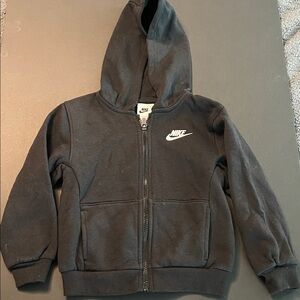 Nike Kids Black Zip-Up Hoodie
